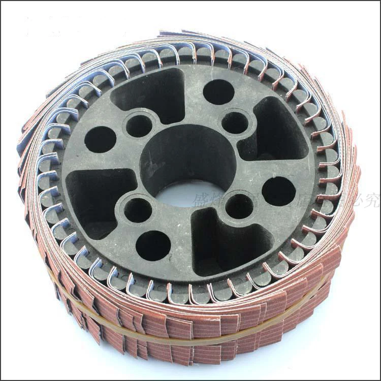 Professional Production Abrasive Disc emery Cloth Wire flap Wheel for buff metal wood stainless steel polishing wheel