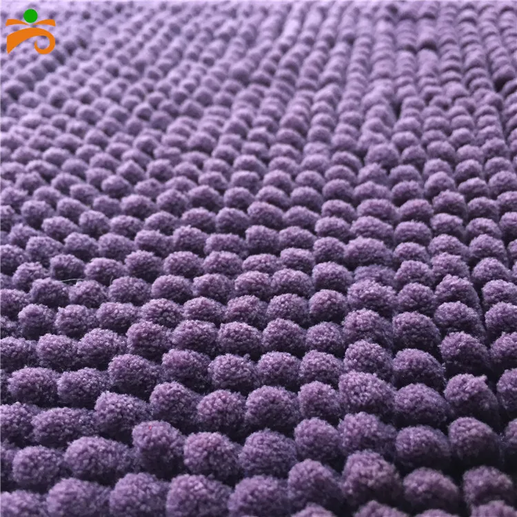 Home floor mat custom size  Microfiber chenille fabric Bath rug