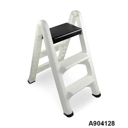 3 step household furniture pp plastic portable folding  ladder stool