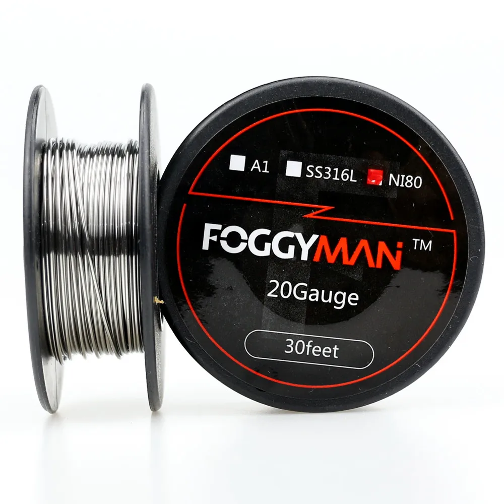 
Foggyman 15 feet per roll wire nichrome ni80 electronic cigarette resistance heating wire for vape 
