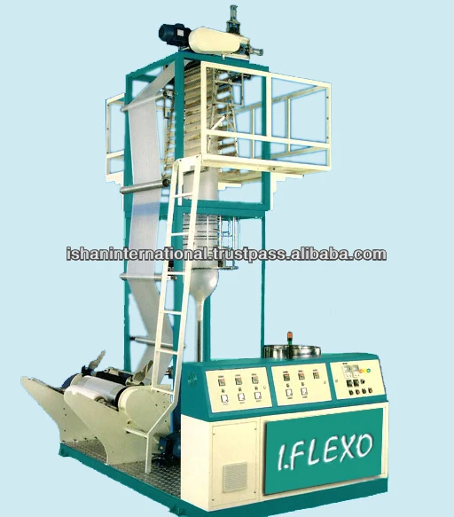 Monolayer Blown film Extrusion Machine  Monolayer Blown film Extrusion Machine, Model: ISHAN  ML 32 Twin Die