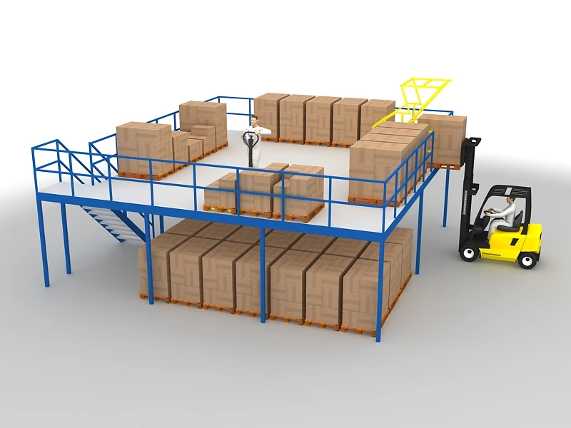 Maxrac Heavy Duty Rack Supported Steel platform Mezzanine for Warehouse with ISO/CE