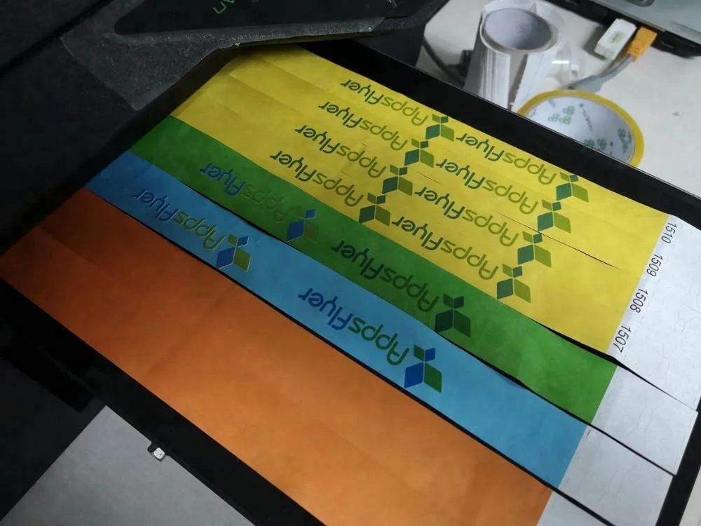 Professional AMJ L800 tyvek wristband bracelet printer for event wedding party promotion festival nightclub sport celebration