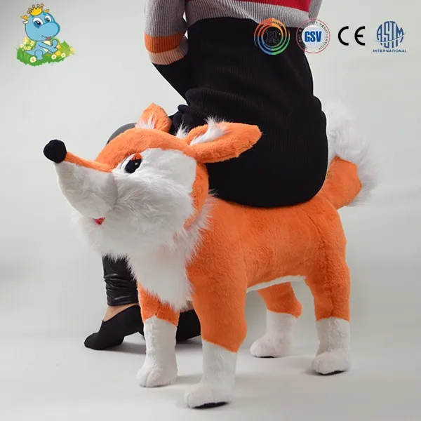 
Nanjing ICTI factory custom cheap lovely lifelike fox animal chair plush stuffed toys 