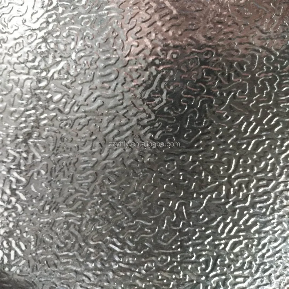 Industrial colored embossed aluminum foil 30 micron in thickness