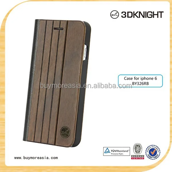 New products 2015 innovative product wood wallet new arrival leather case for iPhone 6 6 plus