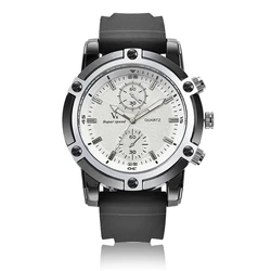 V6 V0289 Fashion Design Chinese Men Wristwatches Quartz Rubber 2 Dials Japan Cheap Hand Watch Rejoes