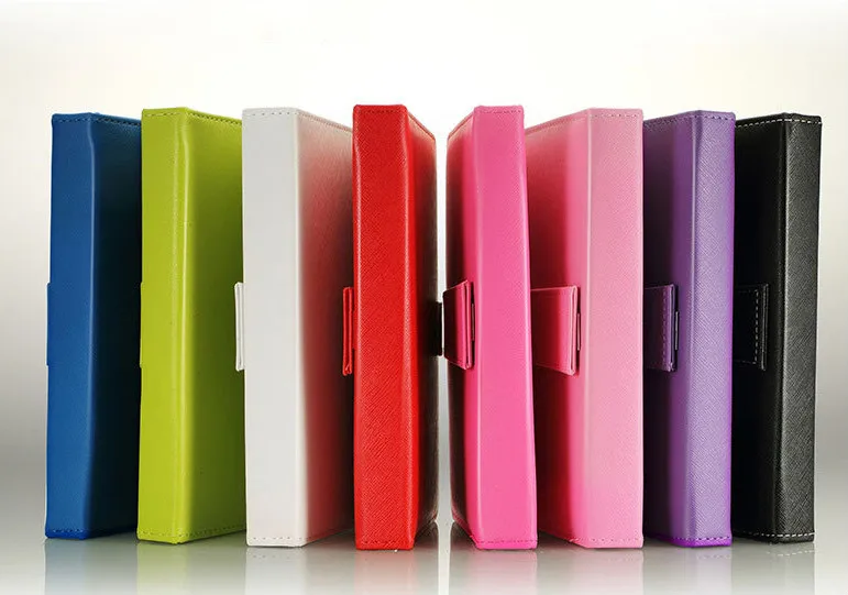 
multi color PU leather 5 inch folding smartphone case wired smartphone keyboard case 