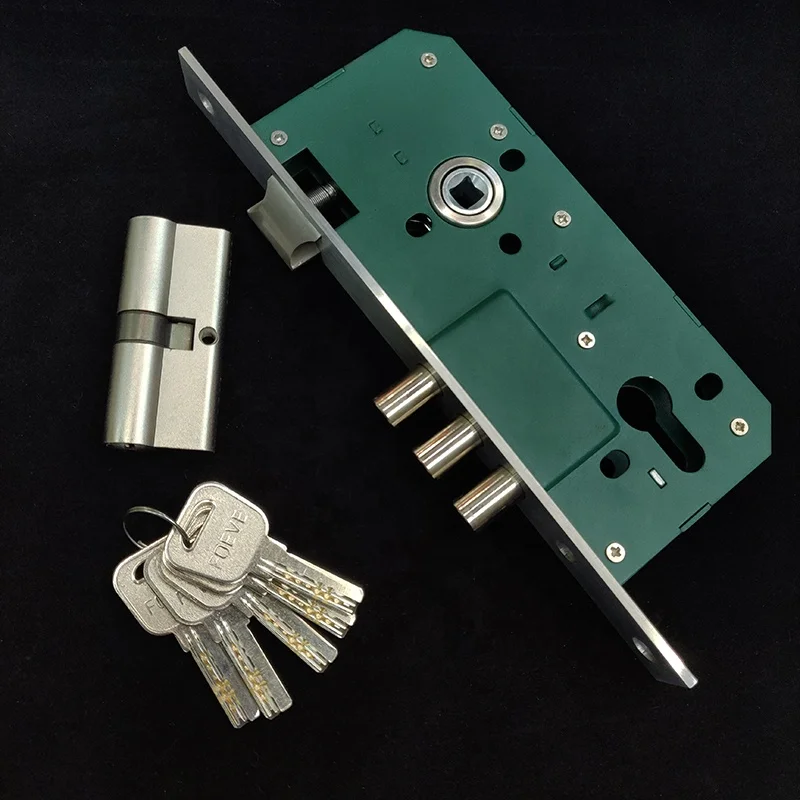 
stainless steel round pin lock body and cylinder set 