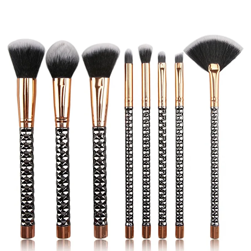 New Professional Synthetic Hair Eyeshadow Brushes Set 8 Pcs Makeup Brushes For Eye Makeup Tool Kit And Face Makeup