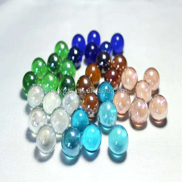 sea blue colour transparent glass marbles