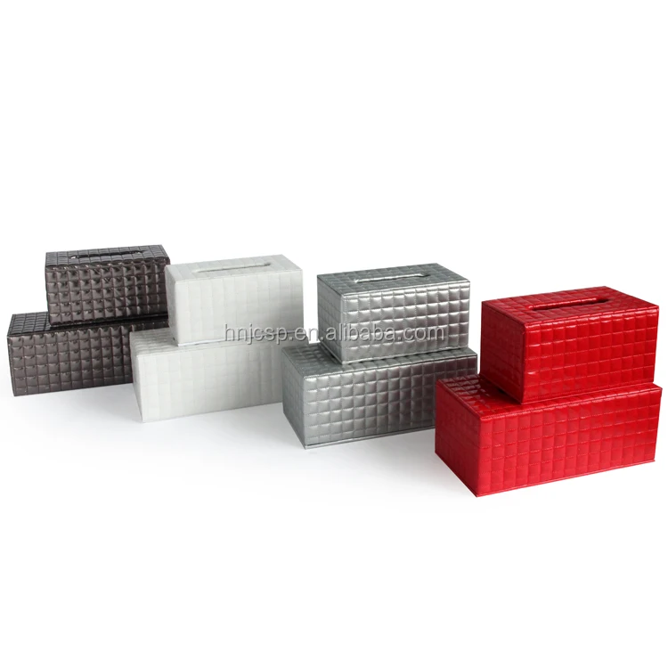 Colorful faux leather box facial tissue, mini tissue box, tissue paper box design