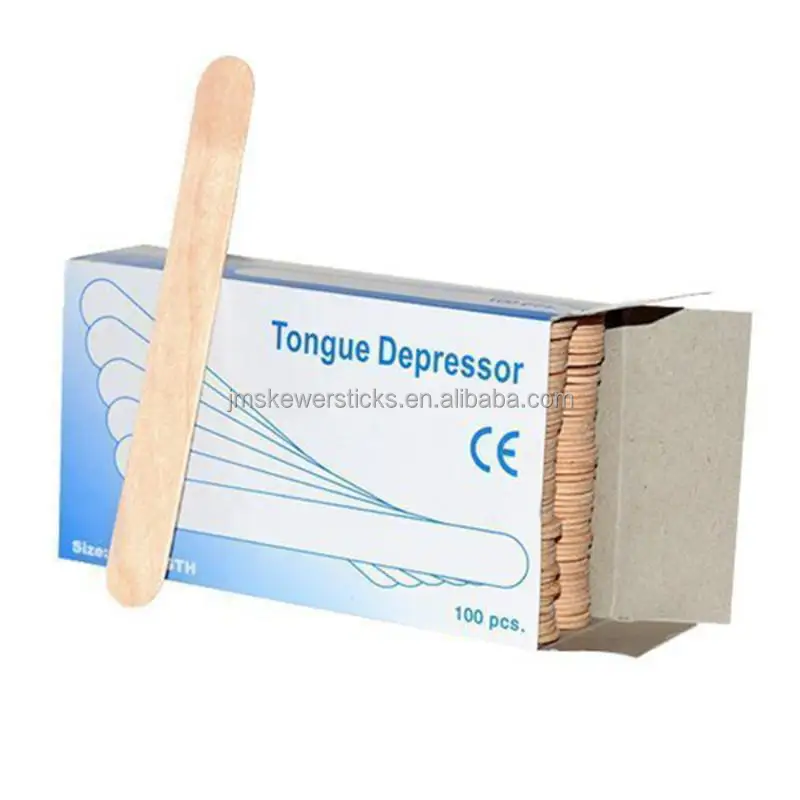 antiseptic wood blades, medical wooden tongue depressor