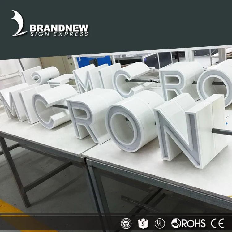 Бренд BRANDNEWSIGN наружный передний Металлический канал 3d буква С trimcap СВЕТОДИОДНЫЙ знак для