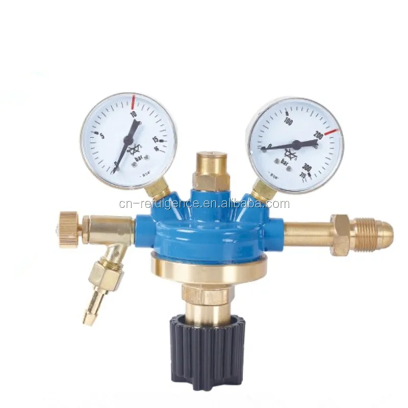 REFULGENCE OXYGEN GAS REGULATOR, SWISS GLCCR HEAVY TYPE REGULATOR, FULL BRASS REGULATOR