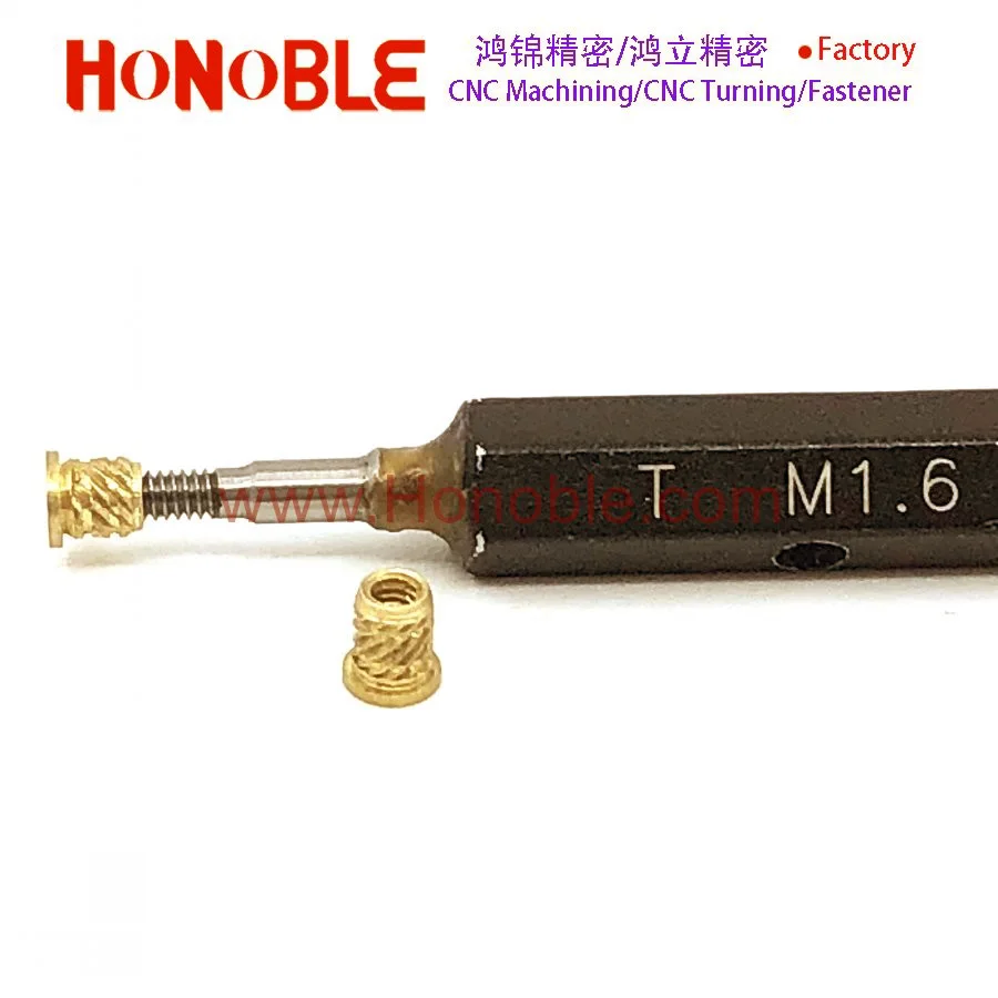 Маленькие Мини-вставки вставки MTEC резьбовые латунные M1.0 M1.2 M1.6