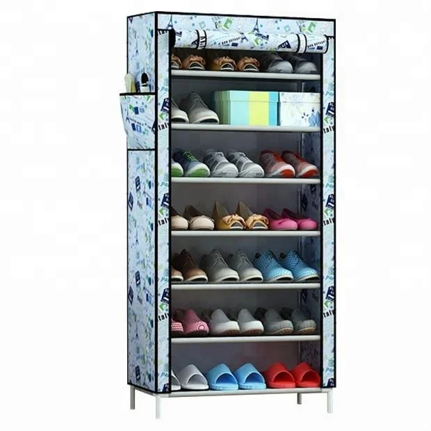
Foldable Stackable shoe box Waterproof fabric shoe rack shelf storage shoe cabinet 
