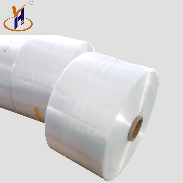 Top quality density Clear transparent  pe ldpe  plastic shrink film tube with width 200mm