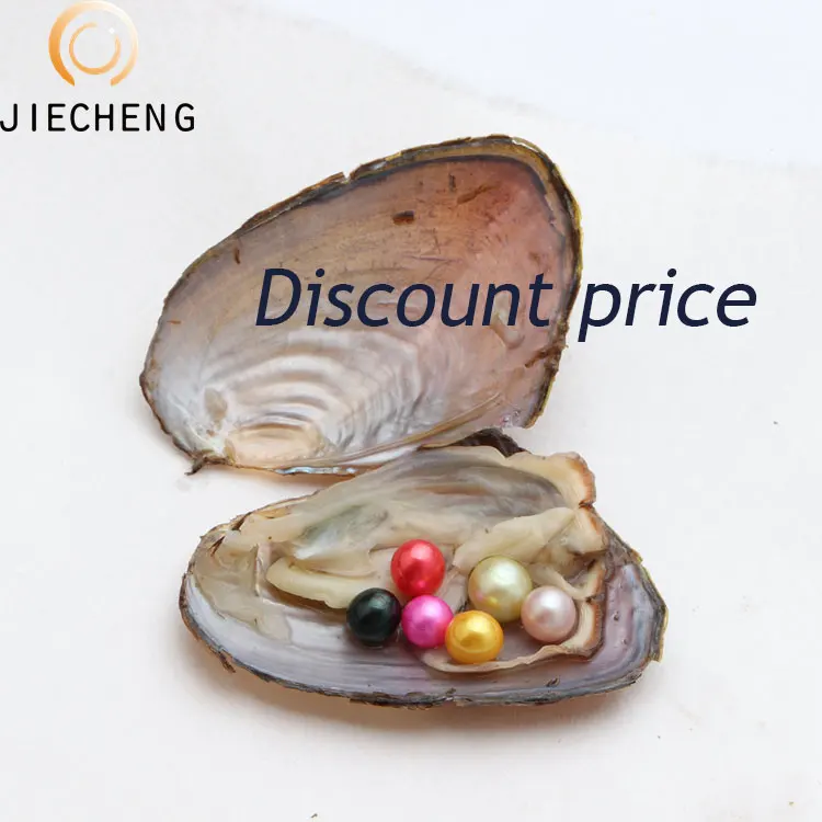 Discount price near round bulk natural cultured freshwater pearl wish live gift wholesale pearl oysters