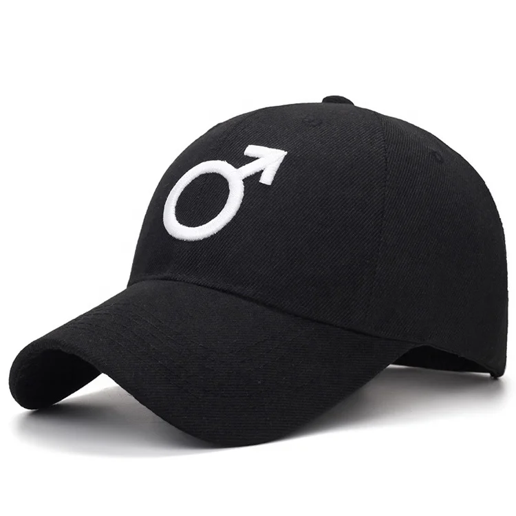 High Quality Cotton 3D Embroidery Baseball Hat 6 Panels Black Baseball Cap