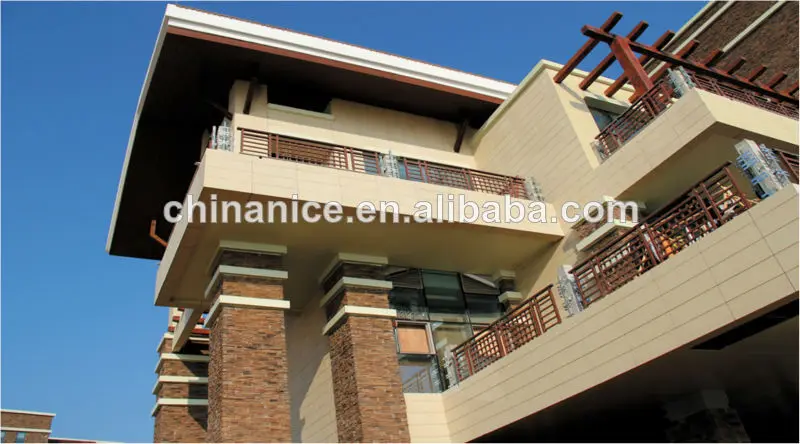 Престижный Дом Вилла занавес Облицовка стен фасада терракотового панели, жалюзи, придерживаться кирпич