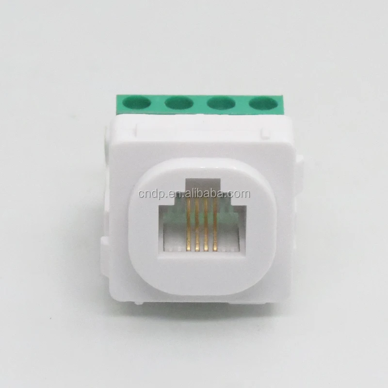 Good performance RJ45/RJ12 Cat3 6p4c UTP clipsal terminal RJ11 connector