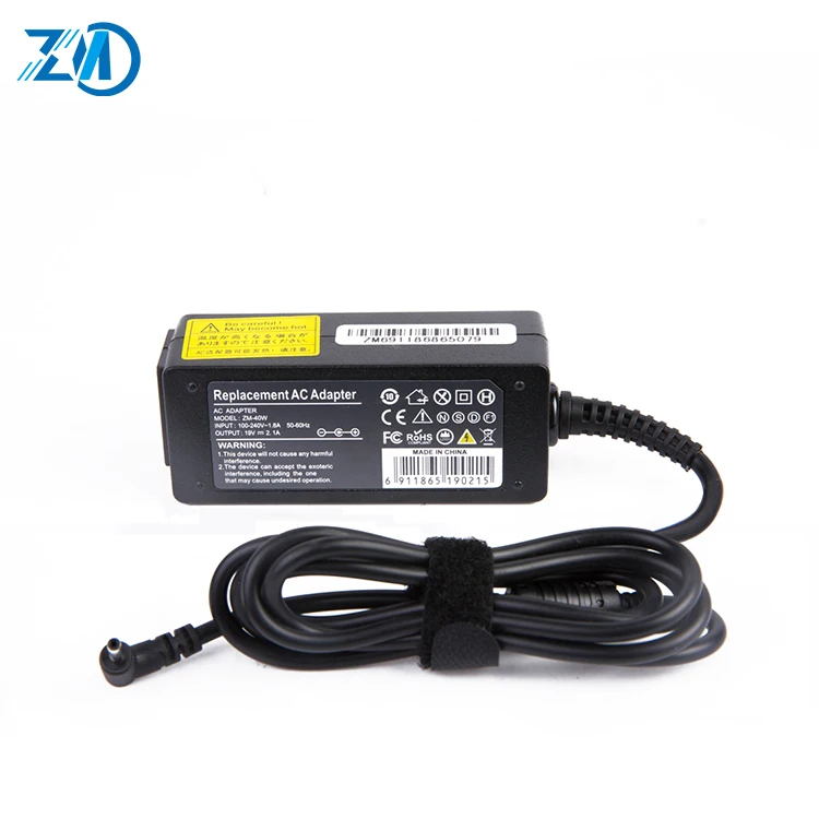 Напрямую с фабрики 40 Вт 19 В 2.1A ноутбук адаптер переменного тока для Samsung 3,0*1,1 мм