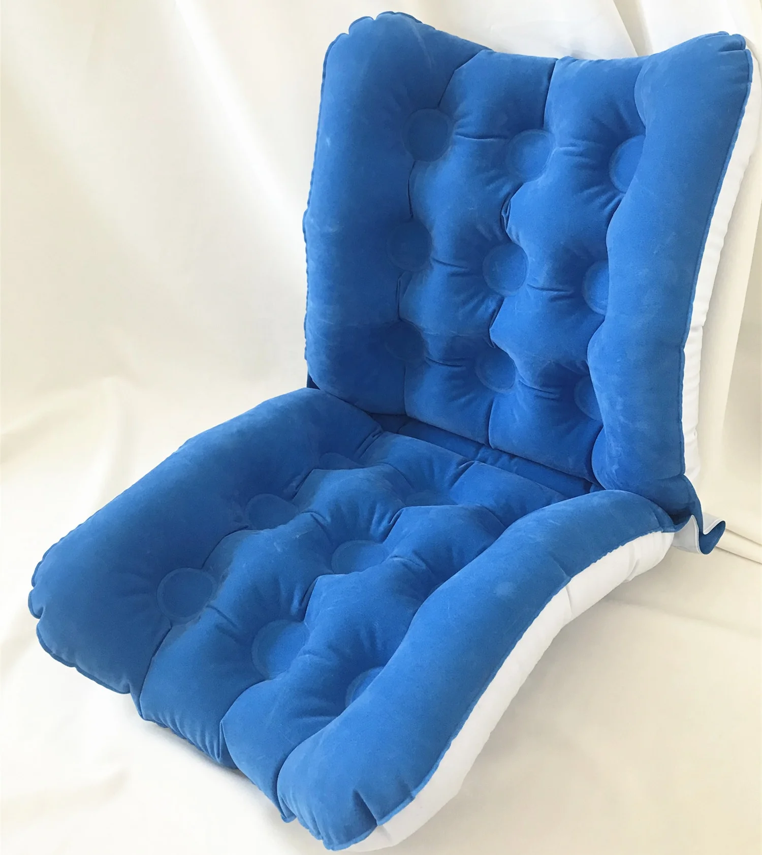 
soft back relax flocking inflatable seat cushion 
