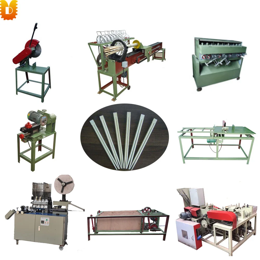 UDDN-TC Whole  line Bamboo twin chopsticks making machine /disposable chopstick for bamboo twin