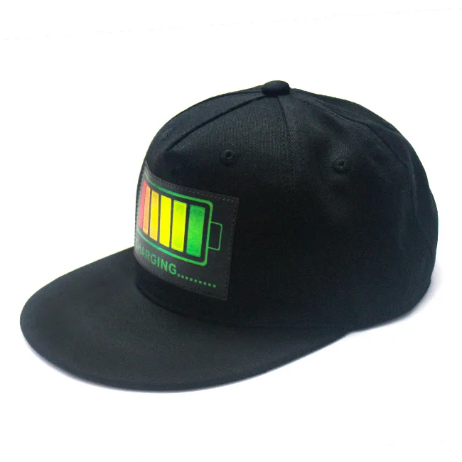 Event Party Supplies New Design Sound Activated EL Panel Led Hat