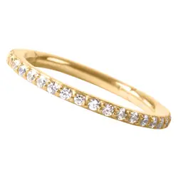 ASTM F136 титановое ювелирное изделие для тела, распашное сегментное кольцо с набором зубцов CZ