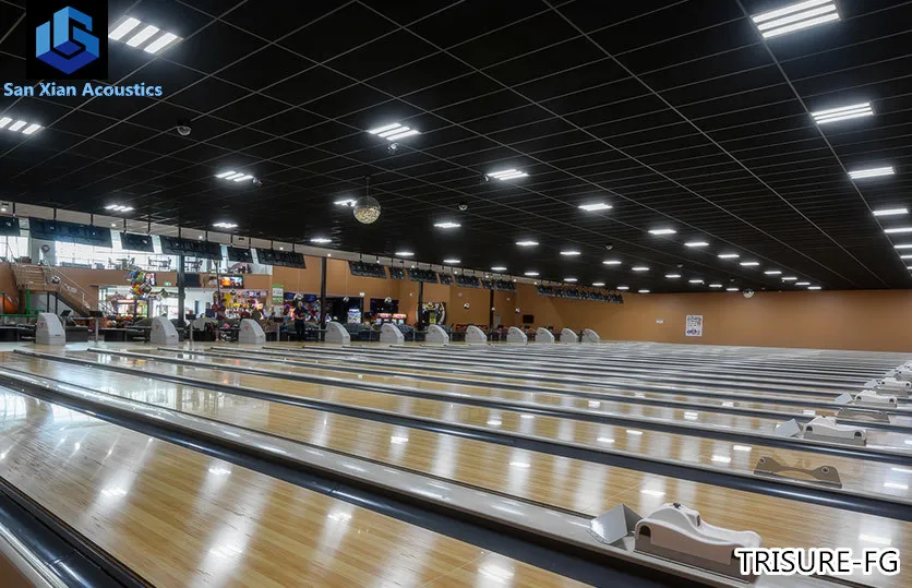 
2x4 acoustic black fiberglass ceiling tiles cheap ceiling panel 