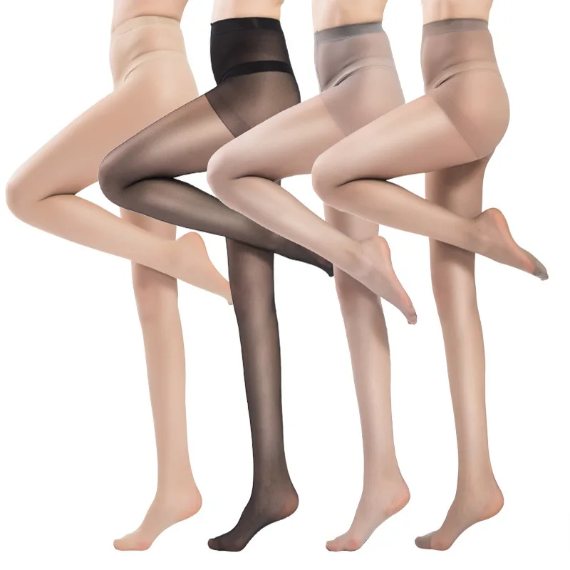
Wholesale Women Durable and Comfortable Core Wire Ultra Thin Transparent 5D Tights Pantyhose Sheer Stockings 