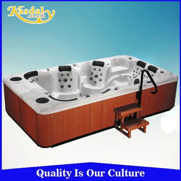 Outdoor 6 Seats and 2 Loungers USA Acrylic Material Spa Massage 8 Persons Hot Tub