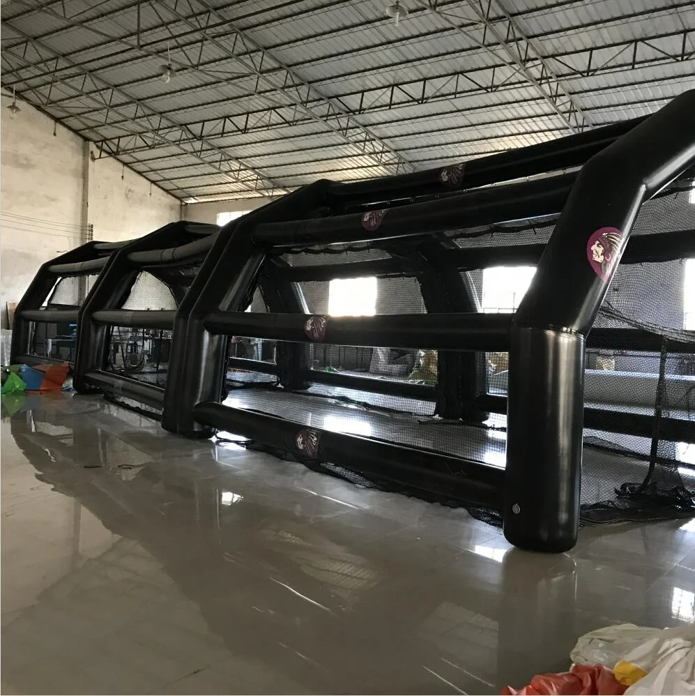 Black color customized new arrival inflatable batting cage sport cage for baseball game