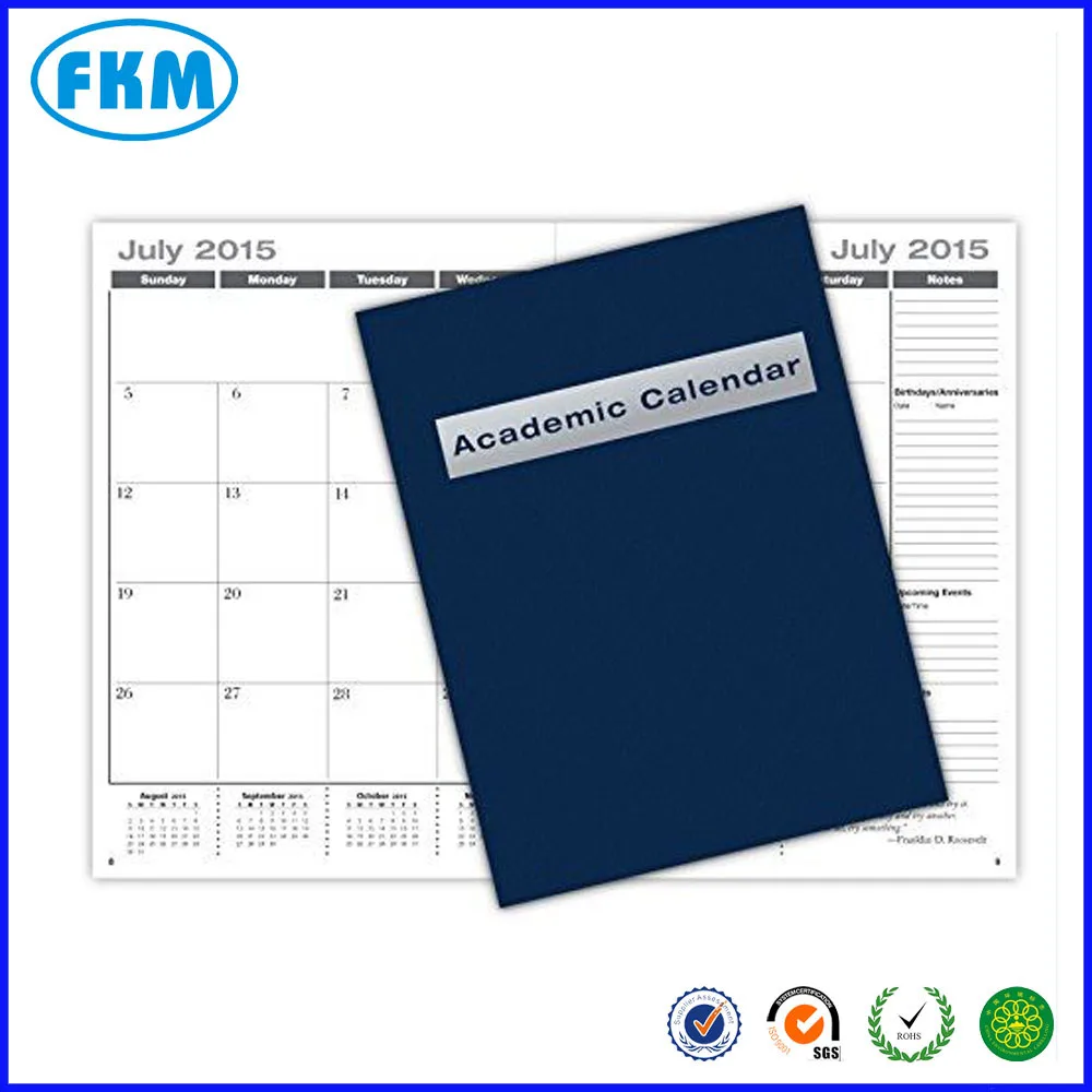 2017 Calender Printing with Saddle Stich