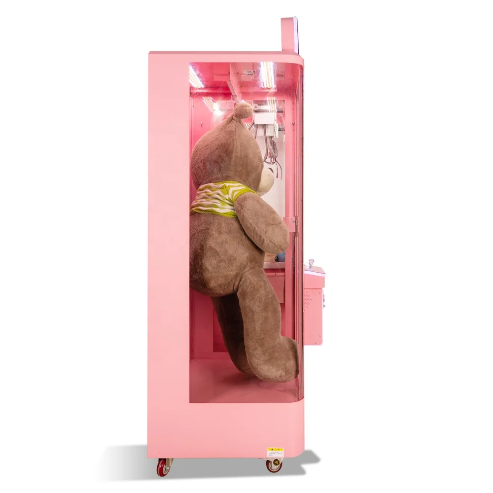 Small add big claw crane game machine catch small toy give big toy gift vending coin operated machine for sale 2018 new item