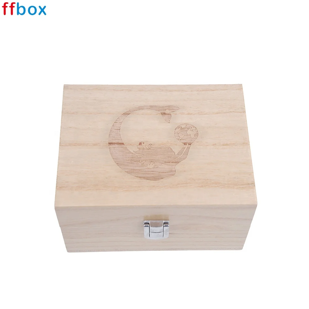 Pine Wood or Paulownia Wood Custom Case Display Perfume Essential Oils Bottle Box