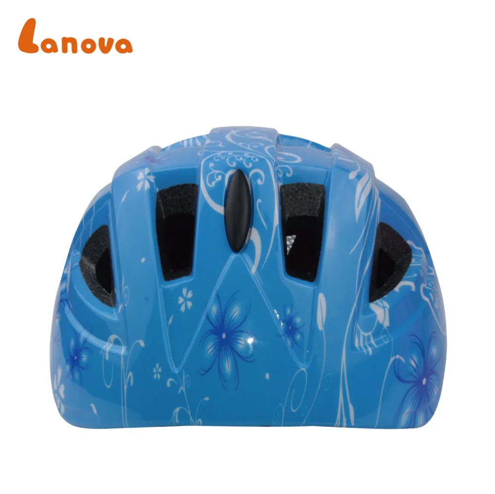 Colorful Floral Patterns High Quality Breathable Protective Impact Resistance Children Bicycle Helmet Custom  Bike Helmet