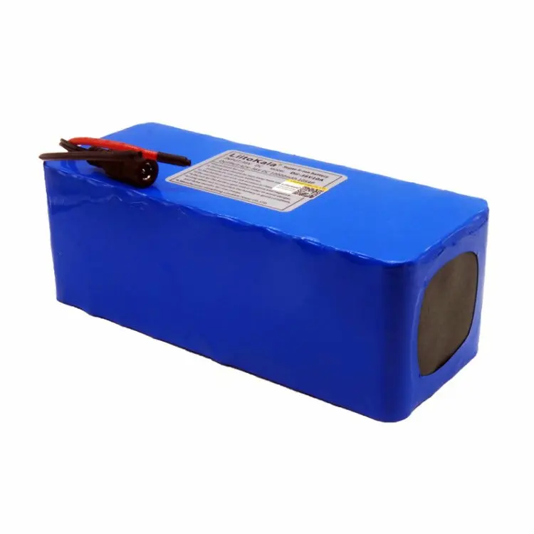 Lithium Battery 18650V Bicycle Electric Battery with PVC DO Case for LiitoKala 36V10AH 500Electric Bicycle Charger 42V2A