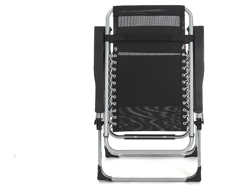 Zero Gravity reclining folding beach sun lounger  Chairs with pillow and cup holder tray