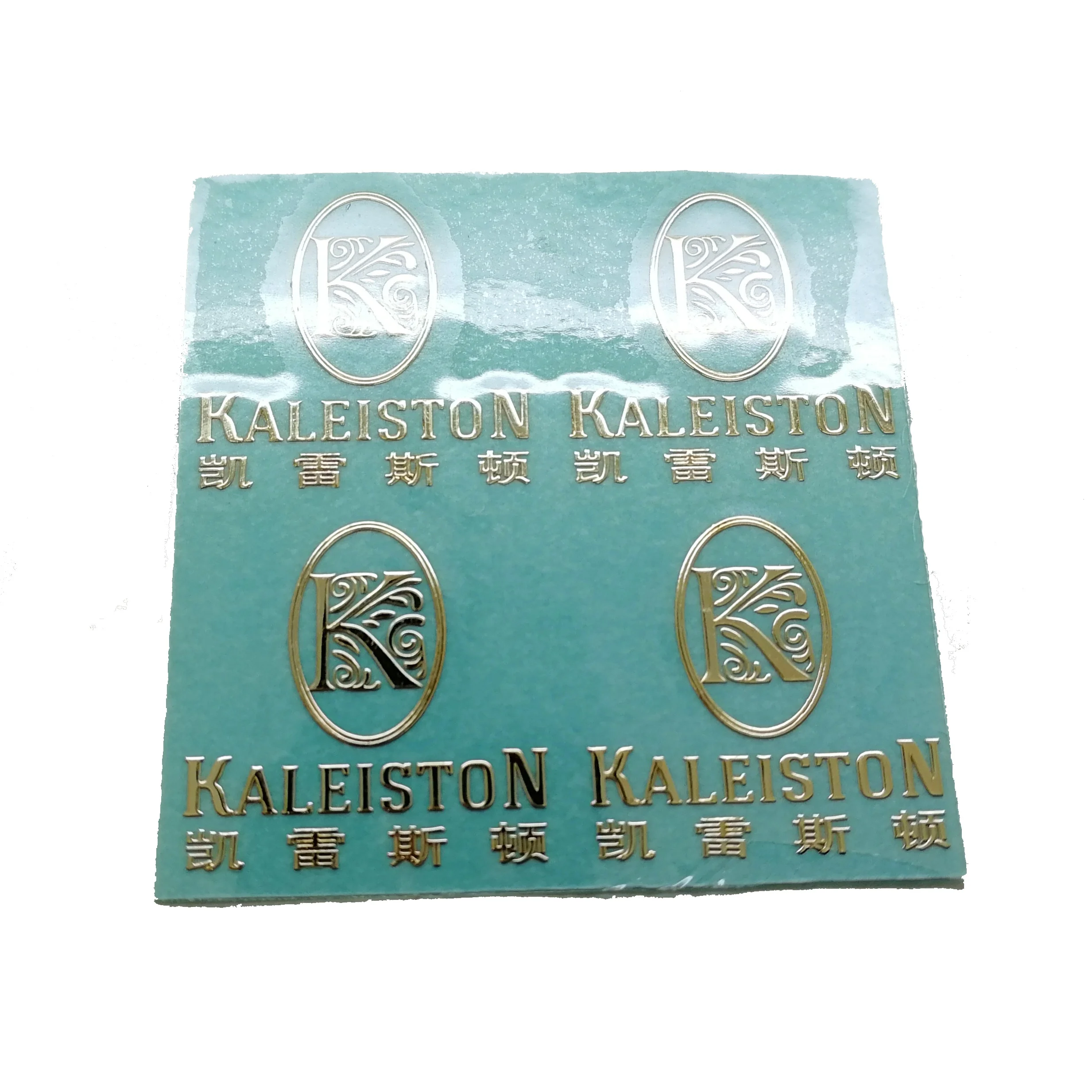
Custom Gold Plating logo sticker nickel for Gift 