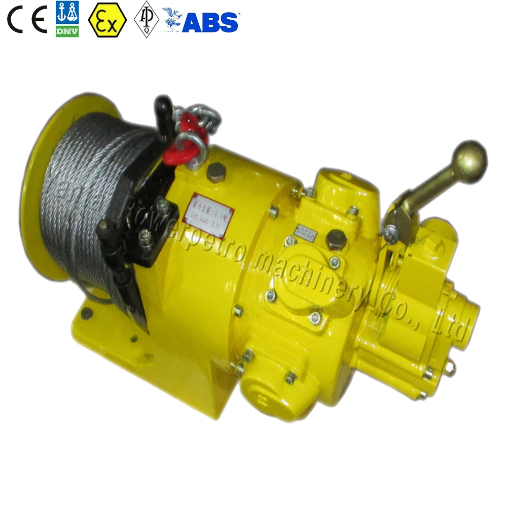 
1Ton Remote Control Air Pneumatic Winch Machine for Monkey Board 