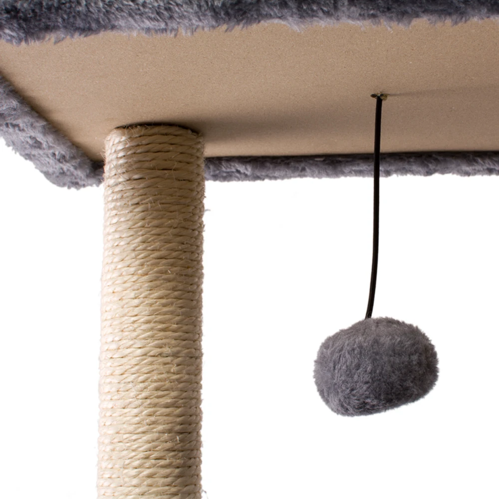 China Customized Design Plush Wooden Pet Condo Tower Supplier Furniture Factory Toys Cat Scratcher Tree House Tower