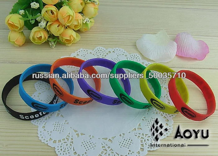 2013 красочные браслеты силиконовые для продвижения по службе