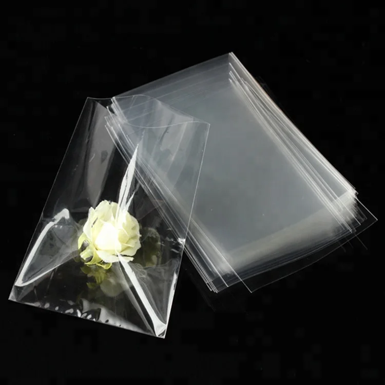 Customize Transparent OPP Tag Bag, Plastic Top Open Clear Bag Card Sleeve