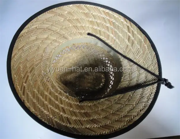 factory supply promotional low price natural hollow straw cowboy farmer panama surf lifeguard straw hats with customized logo