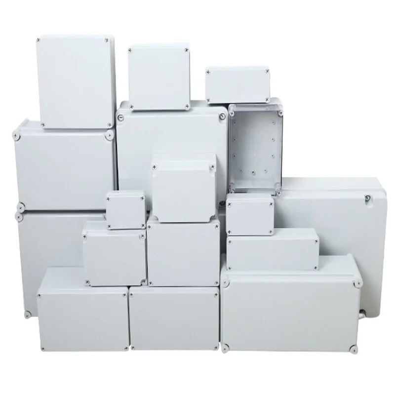 JHPC030 IP65 200(245)*120*74mm Plastic Waterproof Electronic Terminal  Junction Box ABS/PC Electrical Panel Box