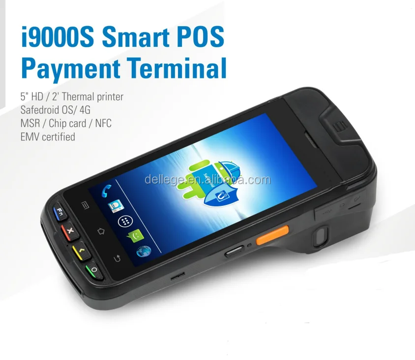 Hot selling product I9000S 5' android PDA mobile terminal PDA with NFC, thermal printed