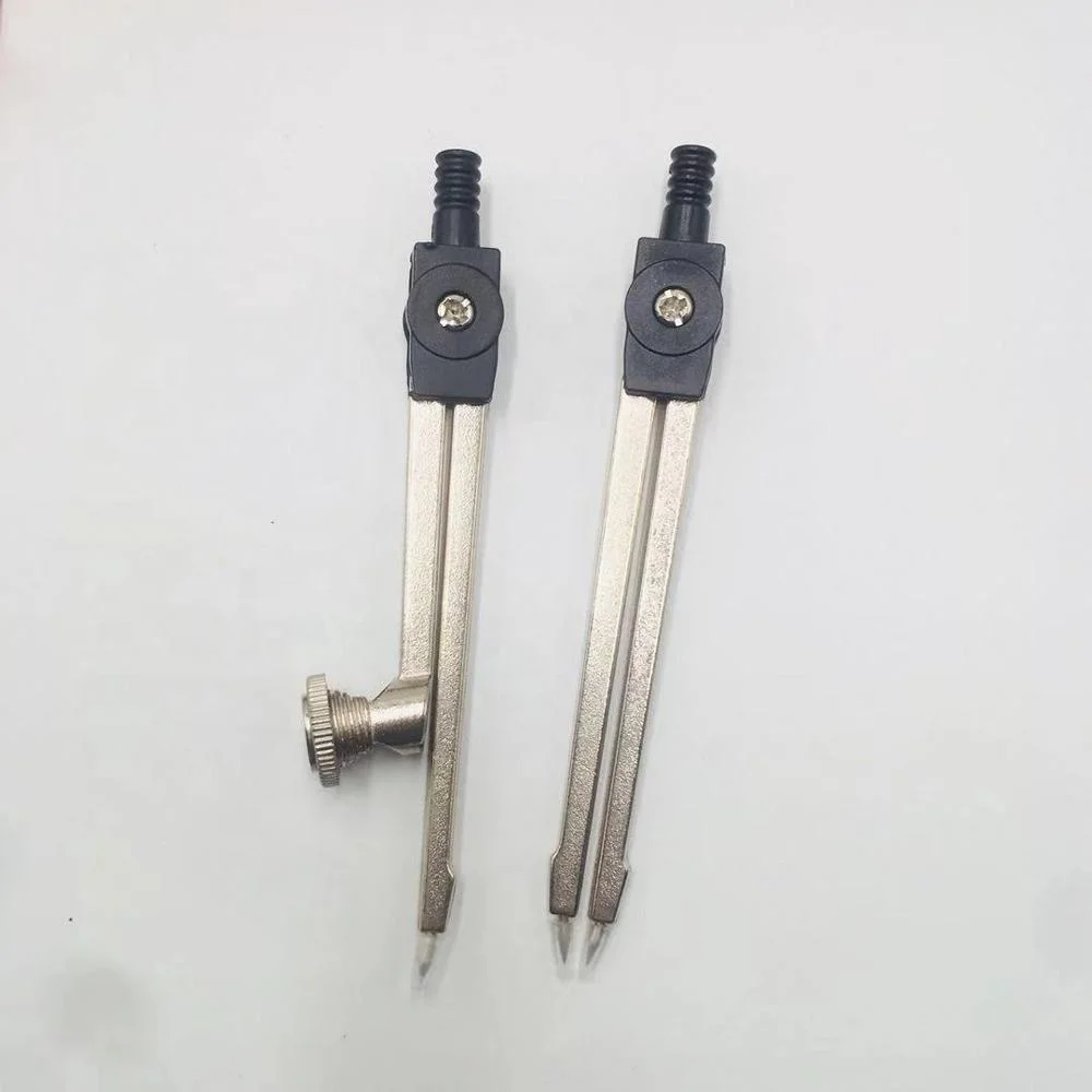 HAIWEN 9 Pcs Classic Metal Compass Mathematics School Geometry Set for Students back to school set